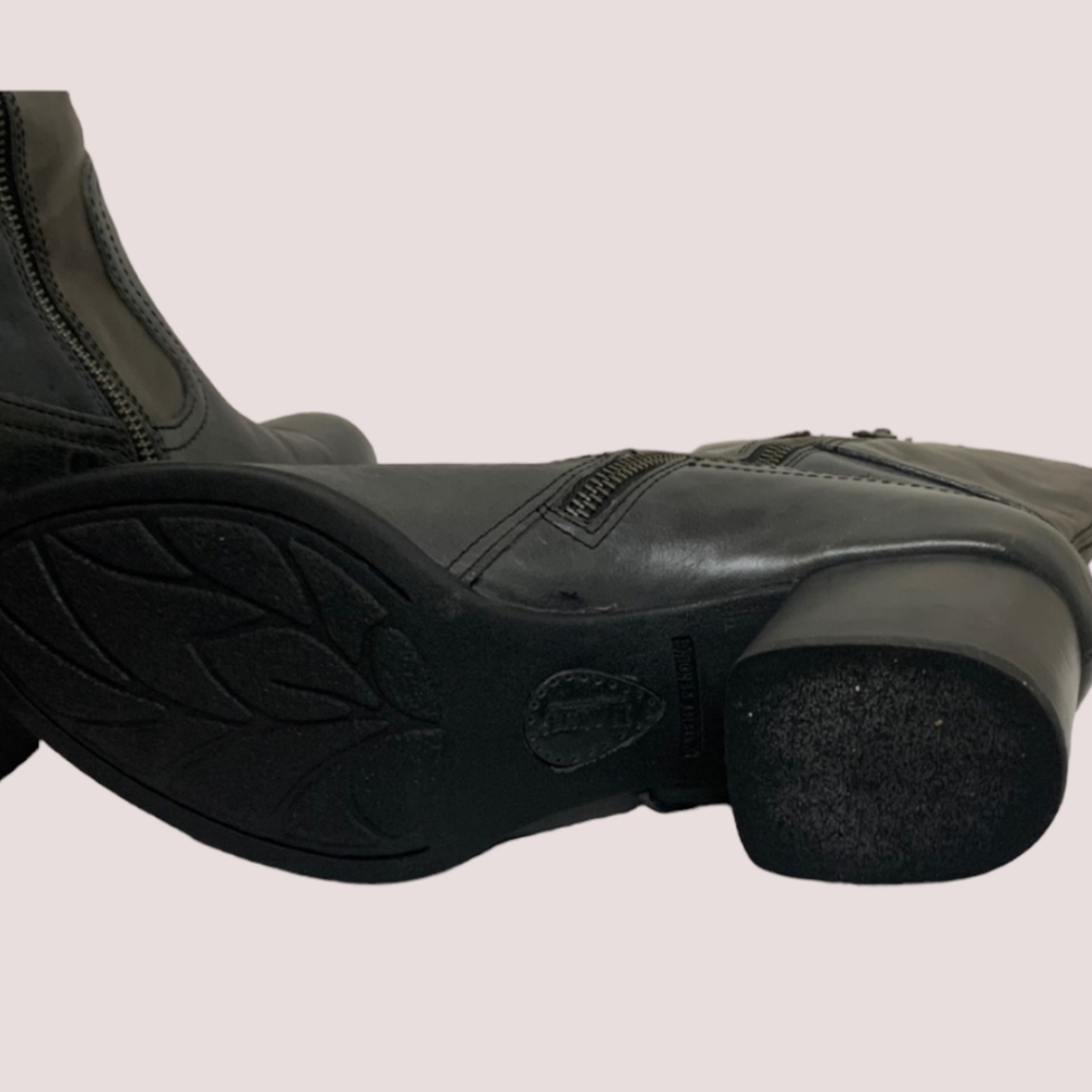 Born Leather Patchwork Boots, Size 9 - image 2